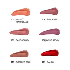 Flormar 004 Fall Rose Shine Kiss Me More Uzun Sure Kalici Parlak Bitisli Likit Ruj