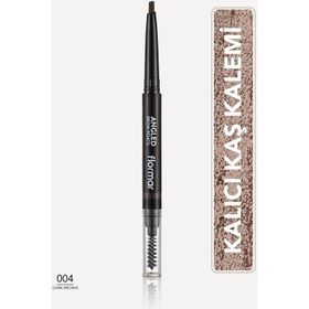Flormar 004 Koyu Kahve İki Uçlu Açılı Kaş Kalemi ve Kaş Fırçası