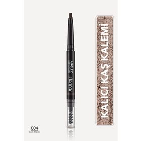 Flormar 004 Koyu Kahve İki Uçlu Açılı Kaş Kalemi ve Kaş Fırçası