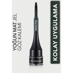 Flormar 004 Yeşil Özel Fırça Başlıklı Yoğun Pigmentli Mat Jel Eyeliner