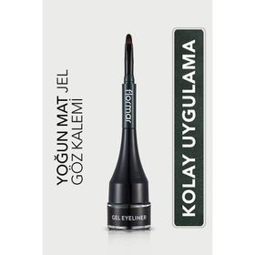 Flormar 004 Yeşil Özel Fırça Başlıklı Yoğun Pigmentli Mat Jel Eyeliner