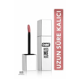 Flormar 005 Bare Beauty Shine Kiss Me More Uzun Sure Kalici Parlak Bitisli Likit Ruj