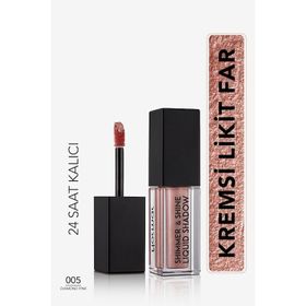 Flormar 005 Diamond Pink Shimmer ve Shine Metalik Efektli Likit Göz Farı