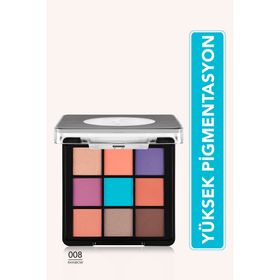 Flormar 008 Rainbow Mat ve Işıltılı Kremsi Far Paleti