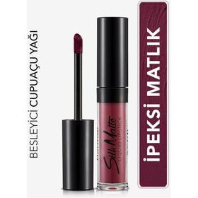 Flormar 015 Pretty Plum Silk Matte Likit Mat Ruj