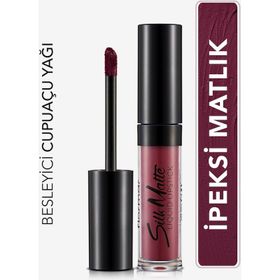 Flormar 015 Pretty Plum Silk Matte Likit Mat Ruj