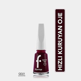 Flormar 021 Blackstar Red New Quick Dry Hızlı Kuruyan Yoğun Pigmentli Oje