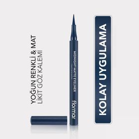 Flormar 03 Dark Blue Midnight Matte Eyeliner