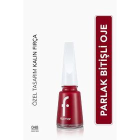 Flormar 048 Fiery Red Nail Enamel Uzun Süre Kalıcı Besleyici Oje