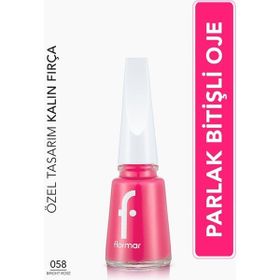 Flormar 058 Bright Rose Nail Enamel Uzun Süre Kalıcı Besleyici Oje