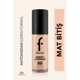 Flormar 320 Porcelain Beige Mat Bitişli E Vitamini İçeren Fondöten