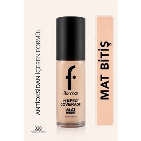 Flormar 320 Porcelain Beige Mat Bitişli E Vitamini İçeren Fondöten