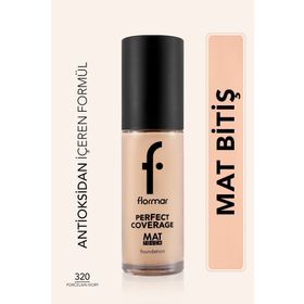 Flormar 320 Porcelain Beige Mat Bitişli E Vitamini İçeren Fondöten