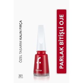 Flormar 321 Red Flag Nail Enamel Uzun Süre Kalıcı Besleyici Oje