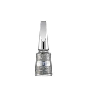 Flormar 38 Holographic Silver Glitter Yarı Transparan Parlak Bitişli Simli Oje