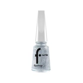 Flormar 38 Holographic Silver Glitter Yarı Transparan Parlak Bitişli Simli Oje