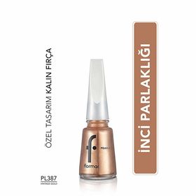 Flormar 387 Vintage Gold New Pearly Yoğun Işıltı Veren Yarı Saydam Bazlı Sedefli Oje