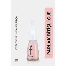 Flormar 397 Rose Coral Nail Enamel Uzun Süre Kalıcı Besleyici Oje