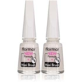 Flormar 400 Bright White '2'li Nail Enamel Uzun Süre Kalıcı Besleyici Oje