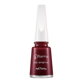 Flormar 406 Dark Red Nail Enamel Uzun Süre Kalıcı Besleyici Oje