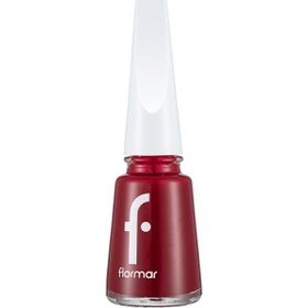Flormar 406 Dark Red Nail Enamel Uzun Süre Kalıcı Besleyici Oje