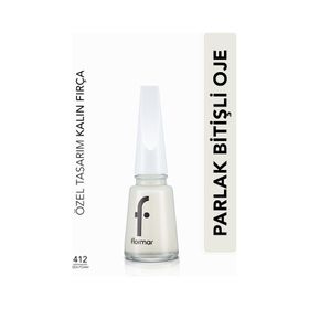 Flormar 412 Sea Foam Nail Enamel Uzun Süre Kalıcı Besleyici Oje