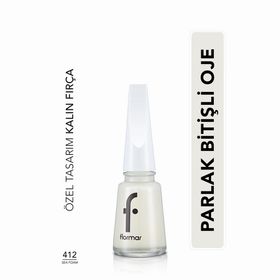 Flormar 412 Sea Foam Nail Enamel Uzun Süre Kalıcı Besleyici Oje