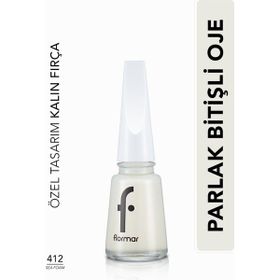 Flormar 412 Sea Foam Nail Enamel Uzun Süre Kalıcı Besleyici Oje