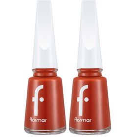 Flormar 489 Hot Sun 11 ml 2'li New Nail Enamel Yüksek Pigmentli Parlak Bitişli Oje