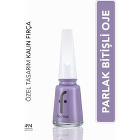Flormar 494 Ash Blue Nail Enamel Uzun Süre Kalıcı Besleyici Oje