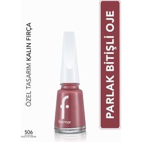Flormar 506 Peach N Cream Nail Enamel Uzun Süre Kalıcı Besleyici Oje