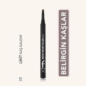 Flormar Brow Micro Filler Tarak Uçlu Doğal Bitişli 01 Beige Kaş Kalemi