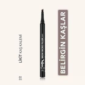Flormar Brow Micro Filler Tarak Uçlu Doğal Bitişli 01 Beige Kaş Kalemi