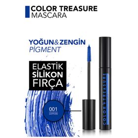 Flormar Exc 001 Sapphire Color Treasure Yoğun Pigment Veren Renkli Maskara