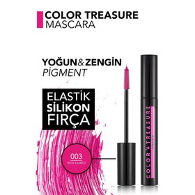 Flormar Exc 003 Rose Quartz Color Treasure Yoğun Pigment Veren Renkli Maskara