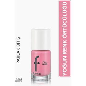 Flormar FC03 Bubble Gum Full Color Yoğun Renk Veren İnce Yapılı Oje