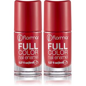 Flormar FC08 Optimistic Red 2'li Full Color Yoğun Renk Veren İnce Yapılı Oje