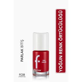 Flormar FC08 Optimistic Red Full Color Yoğun Renk Veren İnce Yapılı Oje