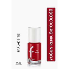 Flormar FC08 Optimistic Red Full Color Yoğun Renk Veren İnce Yapılı Oje
