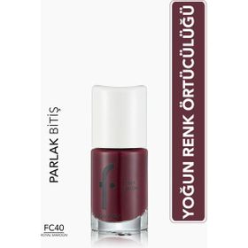 Flormar FC40 Royal Maroon Full Color Yoğun Renk Veren İnce Yapılı Oje