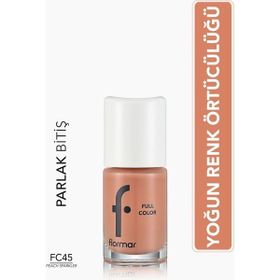 Flormar FC45 Peach Sparkler Full Color Yoğun Renk Veren İnce Yapılı Oje