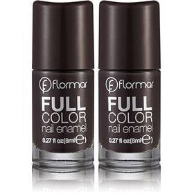 Flormar Full Color Nail Enamel FC44 Tropic Brown 2'li Oje