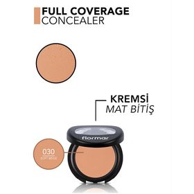 Flormar Full Coverage Concealer Soft Beige Kapatıcı 030