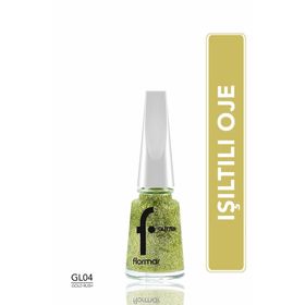 Flormar Gl004 Gold Rush Yoğun Simli Şeffaf Oje