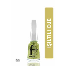 Flormar Gl004 Gold Rush Yoğun Simli Şeffaf Oje
