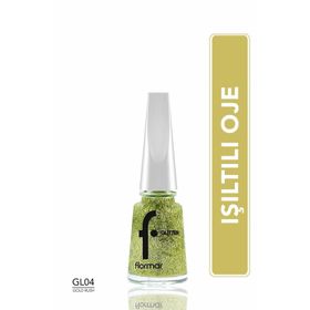 Flormar Gl004 Gold Rush Yoğun Simli Şeffaf Oje