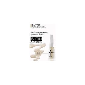 Flormar Gl012 Whıte Pearl Yoğun Simli Şeffaf Oje
