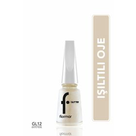 Flormar Gl012 Whıte Pearl Yoğun Simli Şeffaf Oje