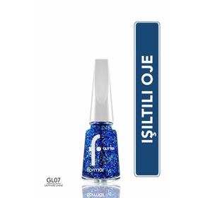 Flormar Glitter Sapphire Shine 07 Parlak Bitişli Simli Oje