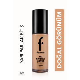 Flormar Invisible Cover Hd Medium Beige Fondöten